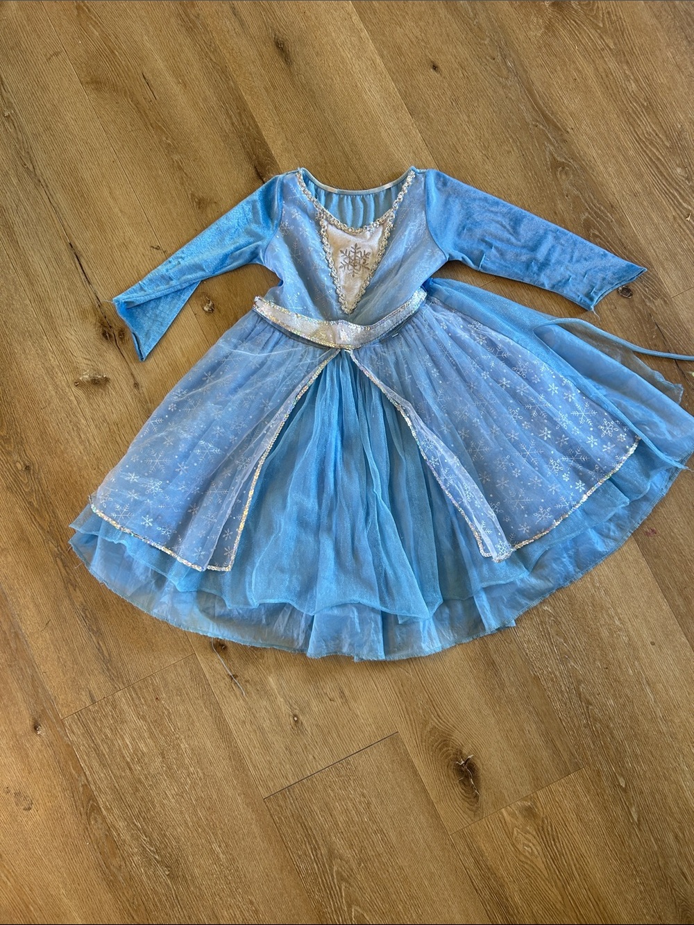 Girls Blue Sparkle Princess Costume Dress
